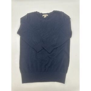 Banana Republic Women's Sweater Crew Neck Long Sleeves Sz S Pullover Navy